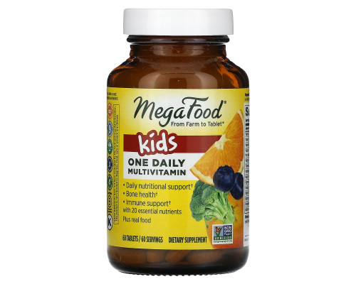Витамины для детей, Kid's One Daily, MegaFood, 1 в день, 60 таблеток