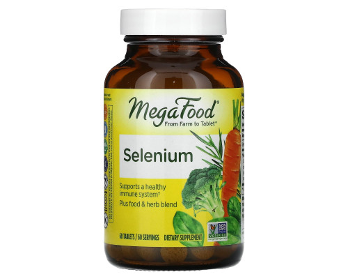Селен (Selenium), MegaFood, 60 таблеток