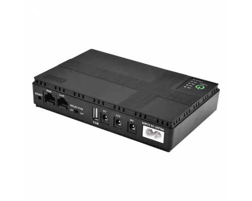 ДБЖ для роутера / комутатора TTN DC1018P 10400мАг 18W 5V/9-12V PoE black