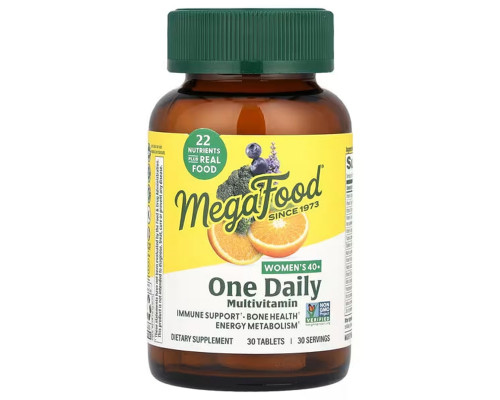 Витамины для женщин, Women Over 40, Mega Food, 40+, 1 в день, 30 таблеток
