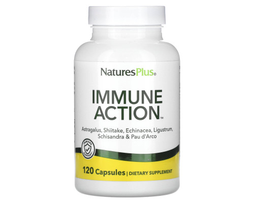 Иммуностимулятор (Immune Action), Nature's Plus, 120 капсул