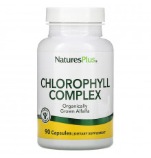 Хлорофилл, Chlorophyll, Nature's Plus, комплекс, 90 капсул.