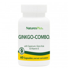 Гинкго Билоба комбо, Ginkgo-Combo, Nature's Plus, 60 капсул