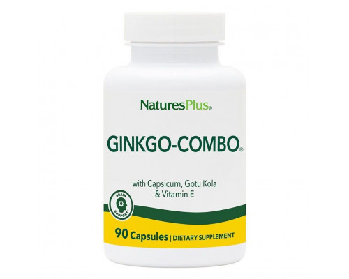Гинкго Билоба комбо, Ginkgo-Combo, Nature's Plus, 90 капсул