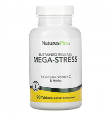 Мега-Стресс, комплекс, Mega-Stress, Nature's Plus, 90 таблеток