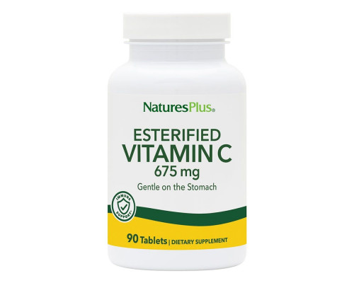 Витамин С эстерифицированный, Esterified Vitamin C, Nature's Plus, 675 мг, 90 таблеток
