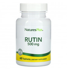 Рутин, Rutin, Nature's Plus, 500 мг, 60 таблеток