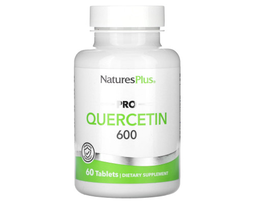 Кверцетин Pro, Quercetin, NaturesPlus, 600 мг, 60 таблеток