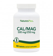 Кальций и магний, Cal/Mag, Nature's Plus, 500 мг / 250 мг, 90 таблеток