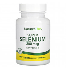 Селен, Super Selenium, Nature's Plus, 200 мкг, 90 таблеток