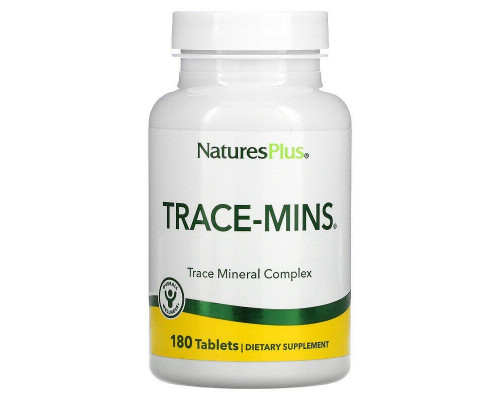 Мультиминералы, Trace-Mins, Nature's Plus, 180 таблеток