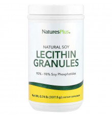 Лецитин из сои, Lecithin Granules, Nature's Plus, натуральные гранулы, 337,5 г