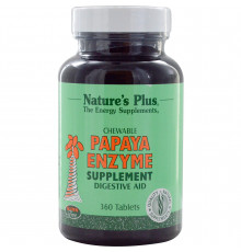 Ферменты папайи, Papaya Enzyme, Nature's Plus, 360 жевательных таблеток