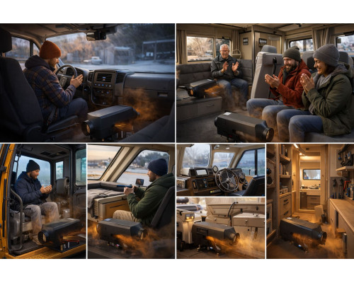 Автономний повітряний обігрівач Bustextil climate GTD-B 5000 на 12 вольт з тепловою потужністю 5 кіловат