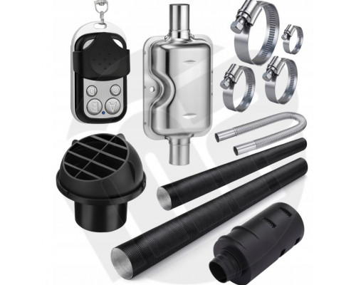 Дизельний автономний обігрівач 9 кВт TOOLME TM188 (230V/12V/24V) керування Bluetooth (Android / iOS) + пульт ДК