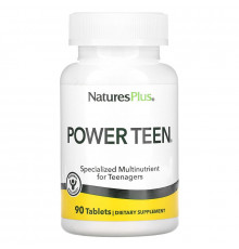 Мультивитамины для подростков, Power Teen, Nature's Plus, Source of Life, 90 таблеток