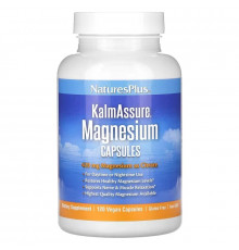 Цитрат магния, Magnesium, Nature's Plus, Kalmassure, 420 мг, 120 веганских капсул (105 мг на капсулу)
