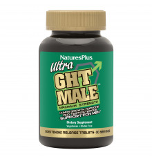 Поддержка гормона роста человека и тестостерона для мужчина, Ultra GHT Male, Nature's Plus, 90 таблеток пролонгированного действия