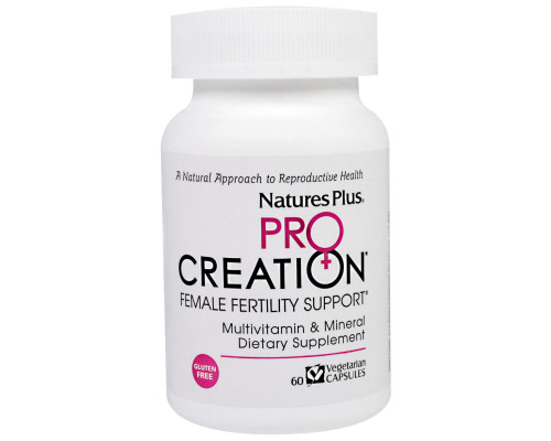 Комплекс для зачатия женщинам, Female Fertility Support, Nature's Plus, 60 капсул