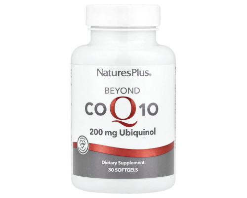 Коэнзим Q10, Beyond CoQ10, NaturesPlus, убихинол, 200 мг, 30 гелевых капсул