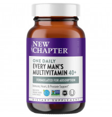 Мультивитамины для мужчин 40+, Daily Multi, New Chapter, 1 в день, 96 таблеток