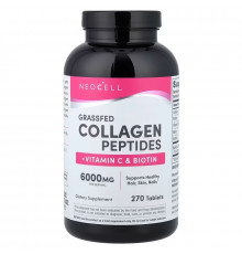 Коллаген + витамин С и биотин, Collagen, + Vitamin C & Biotin, NeoCell, супер, 270 таблеток