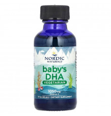 Рыбий жир для детей, Baby's DHA, Nordic Naturals, вегетарианский, 30 мл.