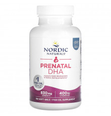 Рыбий жир для беременных, Prenatal DHA, Nordic Naturals, 500 мг, 180 капсул