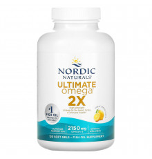 Рыбий жир, Ultimate Omega 2X, Nordic Naturals, 2150 мг, 120 гелевых капсул