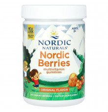 Витамины для детей от 3 лет, Multivitamin Gummies, Nordic Naturals, оригинальные, 200 жевательных ягод