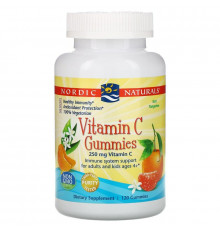 Витамин С жевательный, Vitamin C Gummies, Nordic Naturals, вкус мандарина, 120 шт.