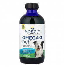 Омега-3 для собак, Omega-3 Pet, Nordic Naturals, способствует здоровью сердца, кожи, шерсти и иммунитета, 237 мл.