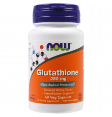 Глутатион, Glutathione, Now Foods, 250 мг, 60 вегетарианских капсул