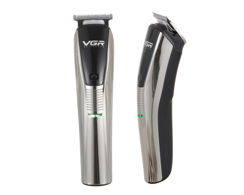 Машинка для стрижки VGR акумуляторна срібло HP-V-029