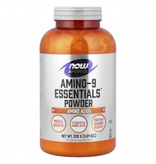 Аминокислоты в спорте, Amino-9 Essentials, Now Foods,  Sports, порошок, 330 г