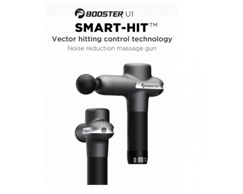 Професійний перкусійний ударний масажер Booster Lightsaber U1 (24V) (Чорний)