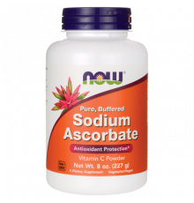 Аскорбат натрия, Sodium Ascorbate, NOW Foods, буферизованный порошок, 227 г.