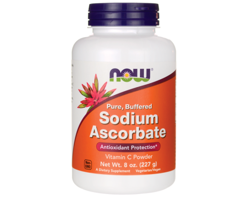 Аскорбат натрия, Sodium Ascorbate, NOW Foods, буферизованный порошок, 227 г.