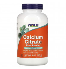 Цитрат кальция, Calcium Citrate, Now Foods, порошок, 227 г