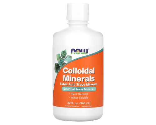 Коллоидные минералы, Colloidal Minerals, Now Foods, 946 мл