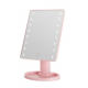 Дзеркало косметичне 21х16 см 16 LED Чорне HP-10-3AP