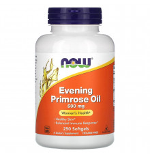 Масло вечерней примулы, Evening Primrose Oil, Now Foods, 500 мг 250 капсул