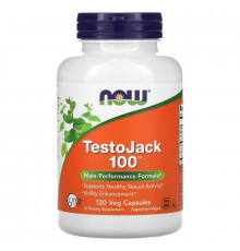 Репродуктивное здоровье мужчин, TestoJack 100, Now Foods, 120 вегетарианских капсул