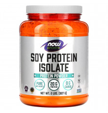 Изолят соевого протеина, Soy Protein Isolate, Now Foods, Sports, порошок, чистый, без вкуса, 907 г