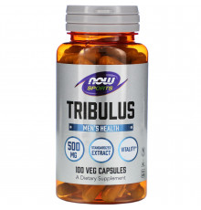Трибулус, Tribulus, Now Foods, Sports, 500 мг, 100 вегетарианских капсул