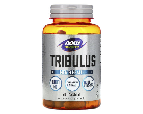Трибулус, Tribulus, Now Foods, Sports, 1000 мг, 90 таблеток