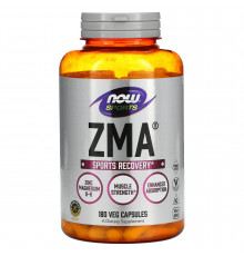 Спортивное восстановление, комплекс ЗМА, ZMA, Now Foods, Sports, 180 вегетарианских капсул