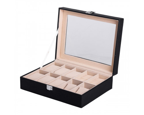 Скринька для прикрас з еко шкіри із дзеркалом органайзер для ювелірних виробів HP-5-6B