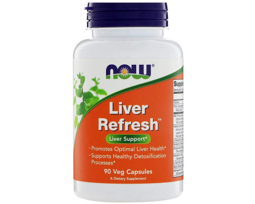 Поддержка печени, Liver Refresh, Now Foods, 90 растительных капсул