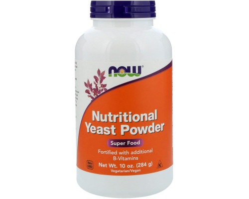 Пищевые дрожжи, Nutritional Yeast, Now Foods, порошок, 284 г